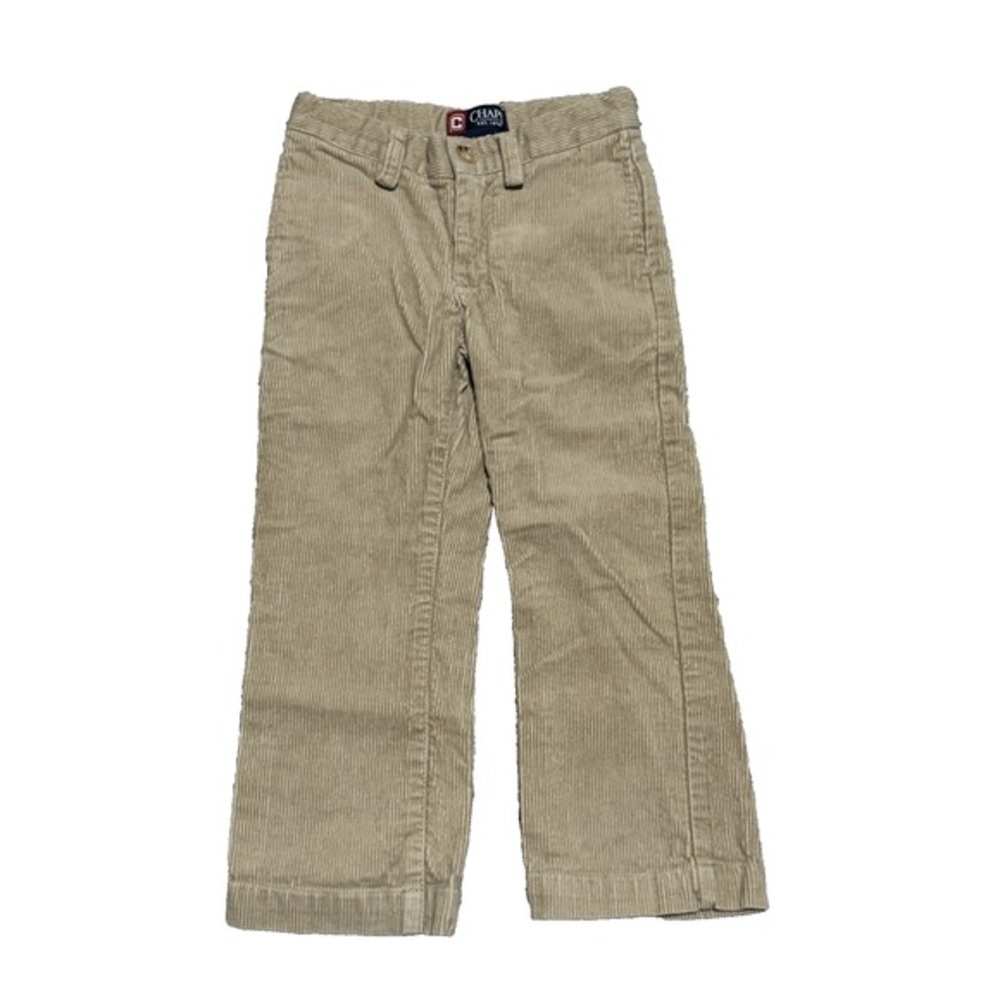 Chaps Toddler Youth Corduroy Pants Brown, Size 3/3t‎ Button Zipper Elastic Bands